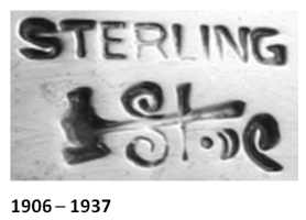 Arthur J. Stone: sterling silver mark 1901