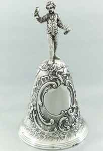 French bell with figural handle