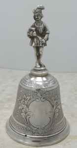 French bell with figural handle