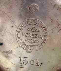 Berndorf Metalware Factory silver plate creamer: marks