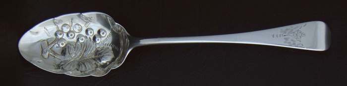 silver berry spoon, George Smith III and William Fearn, London 1787 and 1792