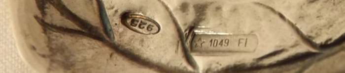 silver berry spoon, MA.CER snc, Florence, Italy, c. 1990