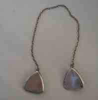 Webster sterling silver baby bib holder