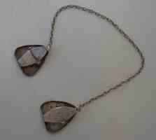Webster sterling silver baby bib holder