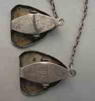 Webster sterling silver baby bib holder
