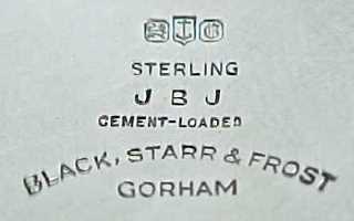 Black, Starr & Frost - Gorham mark