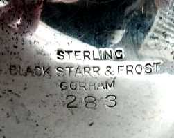 Black, Starr & Frost - Gorham mark