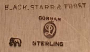 Black, Starr & Frost - Gorham mark