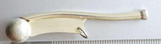 silver bosun whistle made by Tiffany