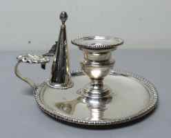 Matthew Boulton: Old Sheffield Plate chamber candlestick