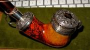 Benjamin BARLING - London: London 1850 hallmark on a Kalmasch - meerschaum pipe of Germanic/Viennese origin