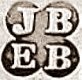 Thomas Bradbury & Sons (Joseph & Edward Bradbury), mark entered 1863