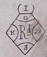 Thomas Bradbury & Sons silverplate mark, UK Patent Office registry mark 22 November 1866