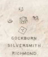 Thomas Bradbury & Sons silverplate mark, date 1874, Y into a lozenge