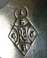 Thomas Bradbury & Sons silverplate mark, UK Patent Office registry mark 5 April 1880