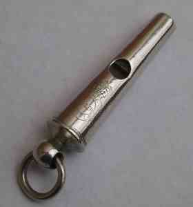 broad arrow on a whistle