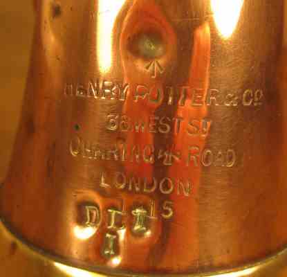 broad arrow on a Henry Potter & Co bugle