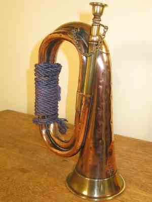 broad arrow on a Henry Potter & Co bugle