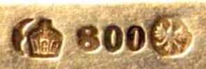 Bruckmann & Sohne, 800/1000 silver fineness mark