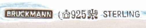 Bruckmann & Sohne, 925/1000 silver fineness mark