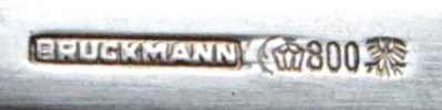 Bruckmann & Sohne, 800/1000 silver fineness mark