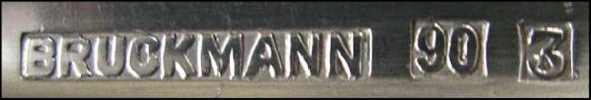 Bruckmann & Sohne, silverplate mark