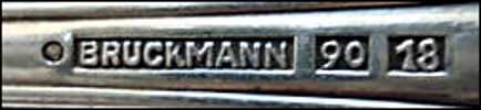 Bruckmann & Sohne, silverplate mark