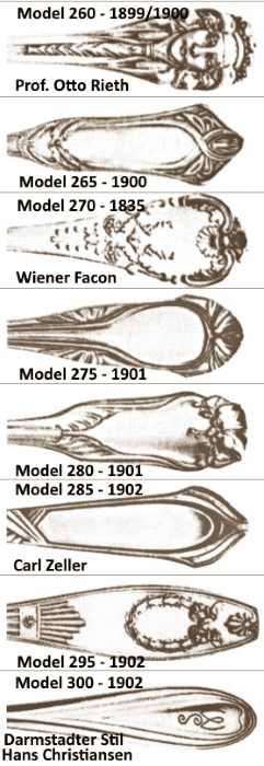 Bruckmann & Sohne flatware patterns
