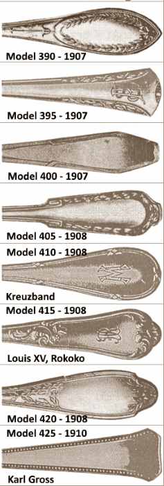Bruckmann & Sohne flatware patterns