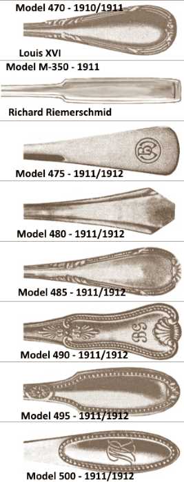 Bruckmann & Sohne flatware patterns