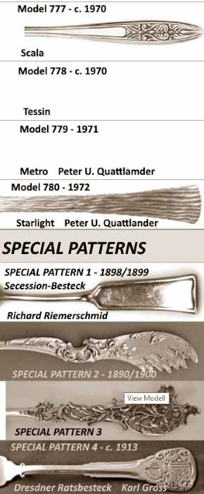 Bruckmann & Sohne flatware patterns