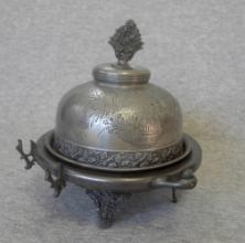 silverplate butter dish