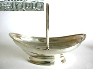 silver cake basket