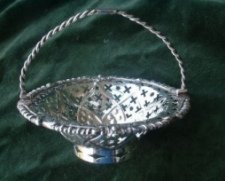 silver cake basket: 1760