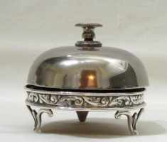 Silver desk bell, Birmingham 1904