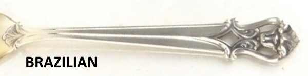 Camusso flatware pattern: Brazilian