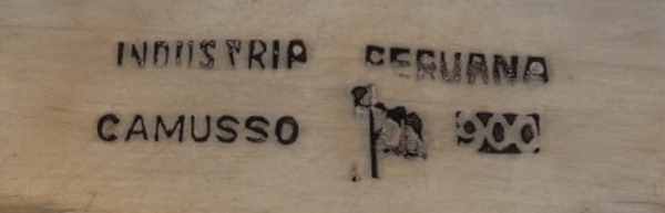 Camusso, 900/1000 silver fineness mark