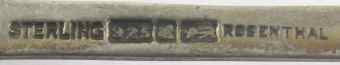 ROSENTHAL and pseudo English hallmarks, ABRAHAM ROSENTHAL, Toronto, Ontario, Canada