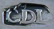 CDL into an oval mark, Carel David Lotter, Cape Colony 1815 c.