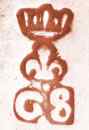 GS crowned mark, unidentified 18th c. Jersey silversmith