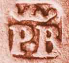 P.B crowned  mark, unidentified 18th c. Jersey silversmith
