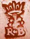 R.B crowned  mark, unidentified late 17th c. Jersey and Guernsey silversmith