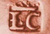 L.C crowned mark, unidentified 18th c. Jersey silversmith