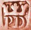PD crowned  mark, unidentified 18th c. Jersey silversmith