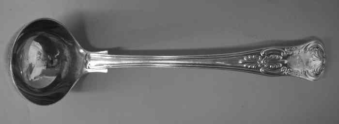 salt spoon: William Chawner II, London 1817