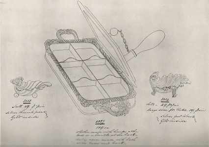cheese toaster from Watson & Bradbury catalogue, 1822