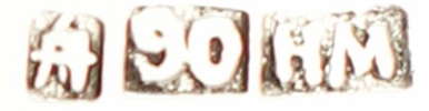 Chinese Export silver maker's mark: unidentified HM