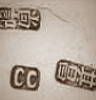Chinese Export silver maker's mark: CC unidentified maker, Canton