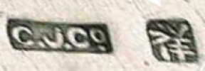 Chinese Export silver maker's mark: C.J.&Co unidentified