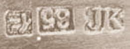 Chinese Export silver maker's mark: unidentified JK